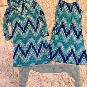 Lot of 3 Swimsuit Beach Coverups Size S